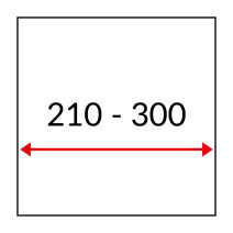 EKRANY O SZEROKOŚCI 210 - 300 cm