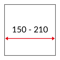 Ekrany o szerokości 150-210cm