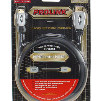 Przewód HDMI - wtyk HDMI - mini HDMI; 1,8m