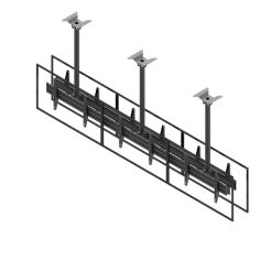 Uchwyt sufitowy Edbak MBV3147-L do trzech ekranów 40″-49″