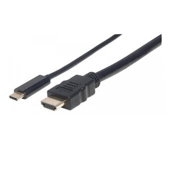 Kabel Adapter USB-C na HDMI 4K*30Hz DP Alt Mode 1m Manhattan