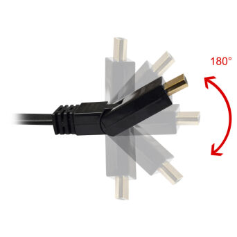 KABEL HDMI 2.0 M/M HQ pozłacany 1,5m ETHERNET 3D kątowy AL-05 ART