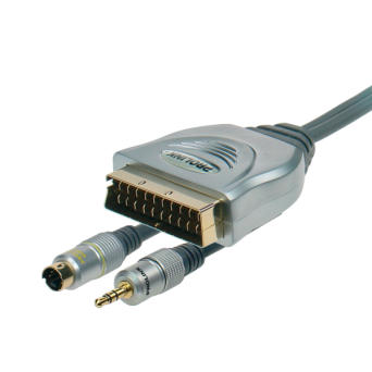 Kabel SCART SVHS + JACK 3.5 TCV 7580 Prolink