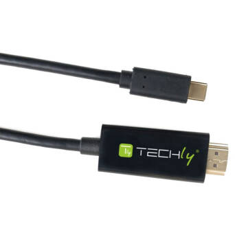 Kabel Adapter USB-C do HDMI 4K*60Hz 2m DP Alt Mode Techly